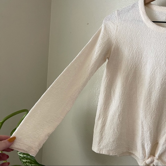 Madewell | Long Sleeve Side Tie Top - Picture 4 of 8